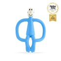 Matchstick Monkey gryzak silikonowy sensoryczny ze szczoteczką Błękitny Matchstick Monkey gryzak silikonowy sensoryczny ze szczoteczką Błękitny