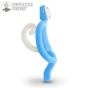 Matchstick Monkey gryzak silikonowy sensoryczny ze szczoteczką Błękitny Matchstick Monkey gryzak silikonowy sensoryczny ze szczoteczką Błękitny