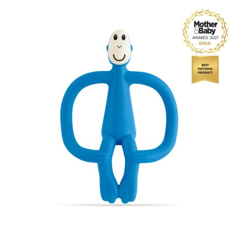 Matchstick Monkey gryzak silikonowy sensoryczny ze szczoteczką Niebieski Matchstick Monkey gryzak silikonowy sensoryczny ze szczoteczką Niebieski