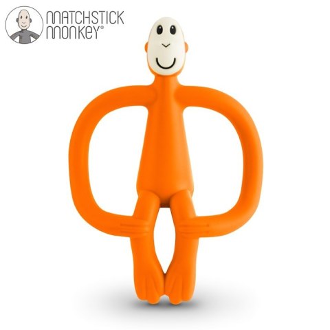 Matchstick Monkey gryzak silikonowy sensoryczny ze szczoteczką Pomarańcz Matchstick Monkey gryzak silikonowy sensoryczny ze szczoteczką Pomarańcz
