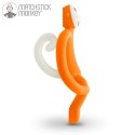 Matchstick Monkey gryzak silikonowy sensoryczny ze szczoteczką Pomarańcz Matchstick Monkey gryzak silikonowy sensoryczny ze szczoteczką Pomarańcz