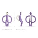 Matchstick Monkey gryzak silikonowy sensoryczny ze szczoteczką Purple Matchstick Monkey gryzak silikonowy sensoryczny ze szczoteczką Purple