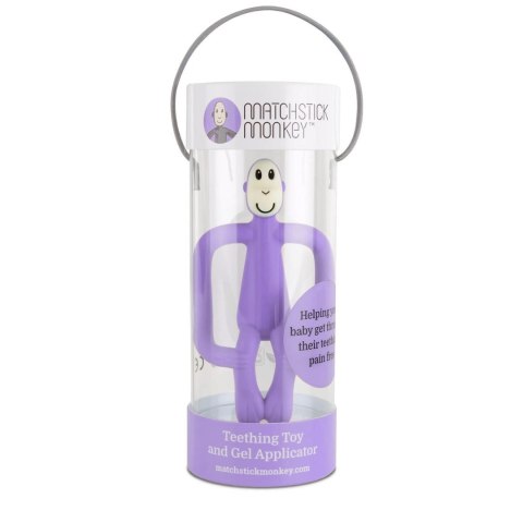 Matchstick Monkey gryzak silikonowy sensoryczny ze szczoteczką Purple Matchstick Monkey gryzak silikonowy sensoryczny ze szczoteczką Purple