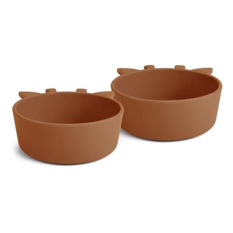 Nuuroo silikonowe miseczki głębokie 2 szt GIRAF Caramel Cafe Nuuroo silikonowe miseczki głębokie 2 szt GIRAF Caramel Cafe