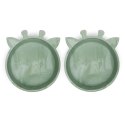 Nuuroo silikonowe miseczki głębokie 2 szt GIRAF Light Green Nuuroo silikonowe miseczki głębokie 2 szt GIRAF Light Green