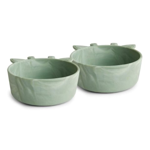 Nuuroo silikonowe miseczki głębokie 2 szt GIRAF Light Green Nuuroo silikonowe miseczki głębokie 2 szt GIRAF Light Green