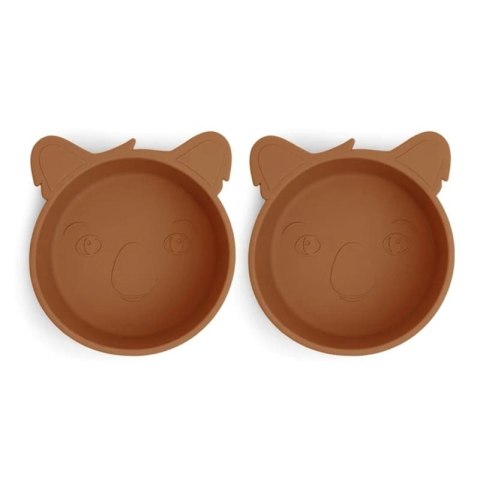 Nuuroo silikonowe miseczki głębokie 2 szt KOALA Caramel Cafe Nuuroo silikonowe miseczki głębokie 2 szt KOALA Caramel Cafe