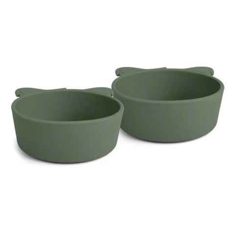 Nuuroo silikonowe miseczki głębokie 2 szt KOALA Dusty Green Nuuroo silikonowe miseczki głębokie 2 szt KOALA Dusty Green