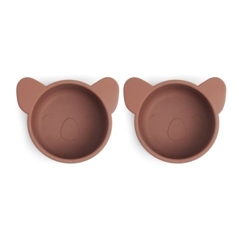Nuuroo silikonowe miseczki głębokie na przekąski 2 szt KOALA Mahogany Nuuroo silikonowe miseczki głębokie na przekąski 2 szt KOALA Mahogany