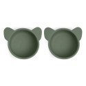 Nuuroo silikonowe miseczki na przekąski 2 szt KOALA Dusty Green Nuuroo silikonowe miseczki na przekąski 2 szt KOALA Dusty Green