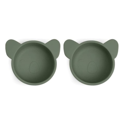 Nuuroo silikonowe miseczki na przekąski 2 szt KOALA Dusty Green Nuuroo silikonowe miseczki na przekąski 2 szt KOALA Dusty Green