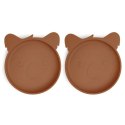 Nuuroo silikonowe talerzyki obiadowe duże 2 szt KOALA Caramel Cafe Nuuroo silikonowe talerzyki obiadowe duże 2 szt KOALA Caramel Cafe