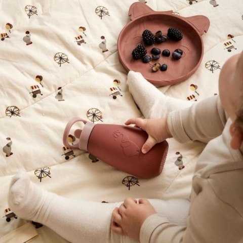 Nuuroo silikonowe talerzyki obiadowe duże 2 szt KOALA Rosa Red Nuuroo silikonowe talerzyki obiadowe duże 2 szt KOALA Rosa Red