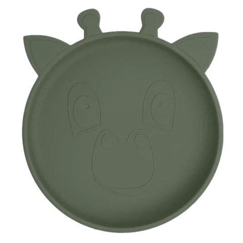 Nuuroo silikonowy talerzyk obiadowy duży GIRAF Dusty Green Nuuroo silikonowy talerzyk obiadowy duży GIRAF Dusty Green