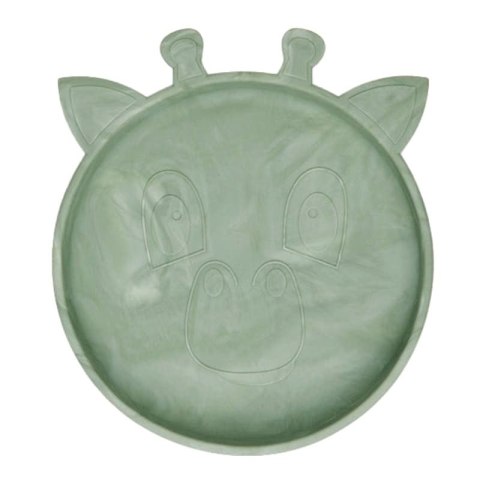 Nuuroo silikonowy talerzyk obiadowy duży GIRAF Light Green Nuuroo silikonowy talerzyk obiadowy duży GIRAF Light Green