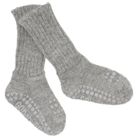 GoBabyGo antypoślizgowe skarpetki do nauki chodzenia ALPACA Grey Melange 6 m+ GoBabyGo antypoślizgowe skarpetki do nauki chodzenia ALPACA Grey Melange 6 m+