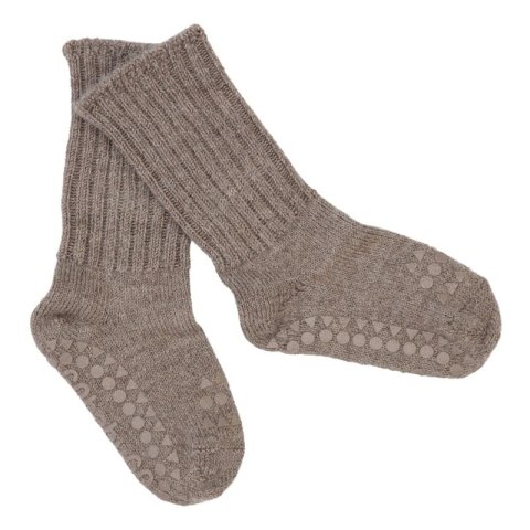 GoBabyGo antypoślizgowe skarpetki do nauki chodzenia ALPACA Walnut 6 m+ GoBabyGo antypoślizgowe skarpetki do nauki chodzenia ALPACA Walnut 6 m+