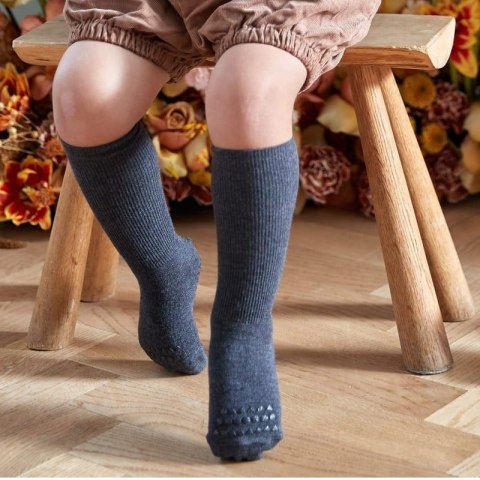 GoBabyGo antypoślizgowe skarpetki do nauki chodzenia BAMBOO Dark Grey Melange 12 m+ GoBabyGo antypoślizgowe skarpetki do nauki chodzenia BAMBOO Dark Grey Melange 12 m+