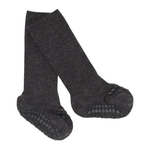 GoBabyGo antypoślizgowe skarpetki do nauki chodzenia BAMBOO Dark Grey Melange 12 m+ GoBabyGo antypoślizgowe skarpetki do nauki chodzenia BAMBOO Dark Grey Melange 12 m+