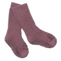GoBabyGo antypoślizgowe skarpetki do nauki chodzenia Misty Plum 6 m+ GoBabyGo antypoślizgowe skarpetki do nauki chodzenia Misty Plum 6 m+