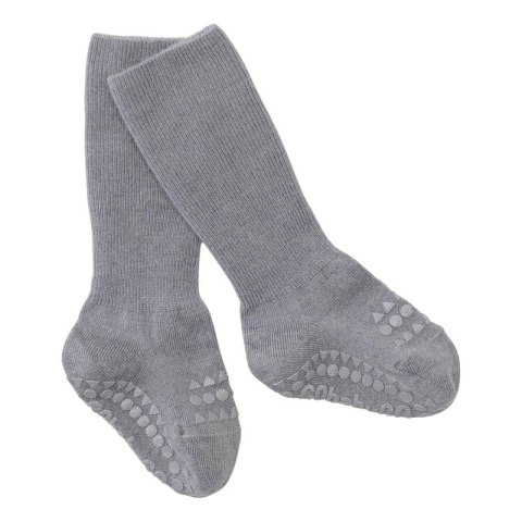 GoBabyGo antypoślizgowe skarpetki do nauki chodzenia WOOL Grey Melange 6 m+ GoBabyGo antypoślizgowe skarpetki do nauki chodzenia WOOL Grey Melange 6 m+