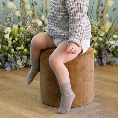 GoBabyGo antypoślizgowe skarpetki do nauki chodzenia WOOL Sand 6 m+ GoBabyGo antypoślizgowe skarpetki do nauki chodzenia WOOL Sand 6 m+