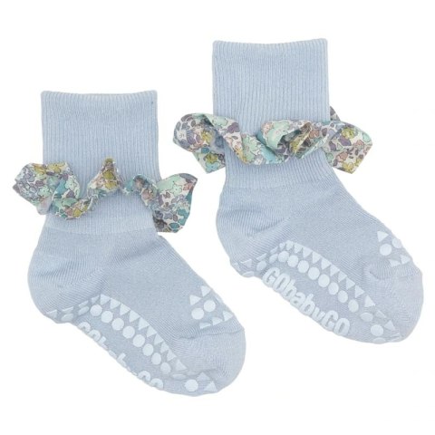 GoBabyGo skarpetki antypoślizgowe dla dziewczynki LIBERTY BAMBOO Sky Blue/Michelle Purple 2 lata GoBabyGo skarpetki antypoślizgowe dla dziewczynki LIBERTY BAMBOO Sky Blue/Michelle Purple 2 lata