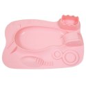Marcus & Marcus silikonowy talerzyk 3D z podkładką PLAC ZABAW Pink Pokey Marcus & Marcus silikonowy talerzyk 3D z podkładką PLAC ZABAW Pink Pokey