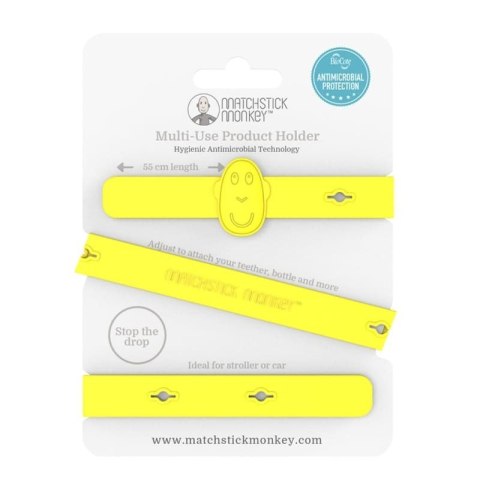 Matchstick Monkey zawieszka silikonowa długa do wózka 55 cm MULTI MAXI Yellow Matchstick Monkey zawieszka silikonowa długa do wózka 55 cm MULTI MAXI Yellow