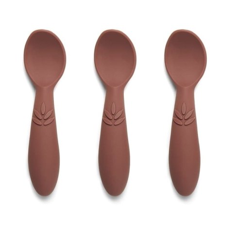 Nuuroo łyżeczki silikonowe dla niemowlaka 3 szt Mahogany Nuuroo łyżeczki silikonowe dla niemowlaka 3 szt Mahogany