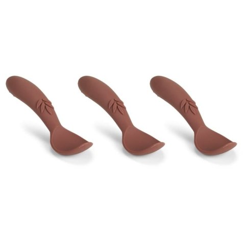 Nuuroo łyżeczki silikonowe dla niemowlaka 3 szt Mahogany Nuuroo łyżeczki silikonowe dla niemowlaka 3 szt Mahogany