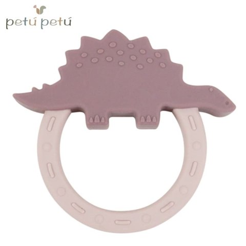 Petu Petu gryzak sensoryczny silikonowy Dino Heather Petu Petu gryzak sensoryczny silikonowy Dino Heather