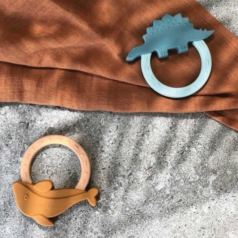 Petu Petu gryzak sensoryczny silikonowy Dino Turquoise Petu Petu gryzak sensoryczny silikonowy Dino Turquoise