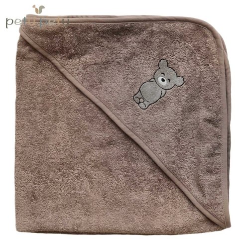 Petu Petu ręcznik okrycie kąpielowe z kapturem 100x100 Teddy Petu Petu ręcznik okrycie kąpielowe z kapturem 100x100 Teddy