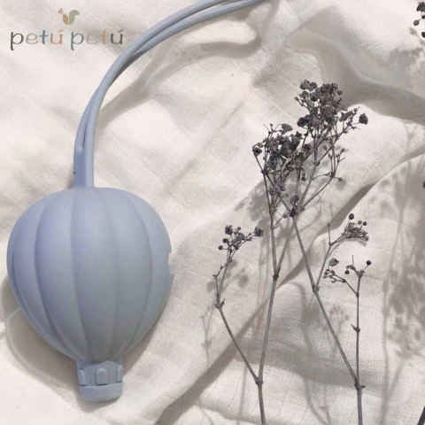 Petu Petu silikonowe etui pojemnik na smoczki Air Baloon Dusty Blue Petu Petu silikonowe etui pojemnik na smoczki Air Baloon Dusty Blue