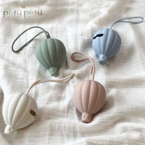 Petu Petu silikonowe etui pojemnik na smoczki Air Baloon Off-White Petu Petu silikonowe etui pojemnik na smoczki Air Baloon Off-White