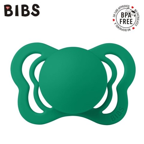 BIBS COUTURE EVERGREEN S Smoczek ortodontyczny silikonowy BIBS COUTURE EVERGREEN S Smoczek ortodontyczny silikonowy