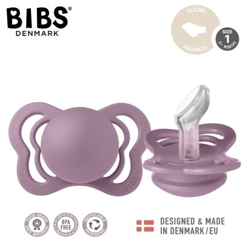 BIBS COUTURE MAUVE S Smoczek ortodontyczny silikonowy BIBS COUTURE MAUVE S Smoczek ortodontyczny silikonowy