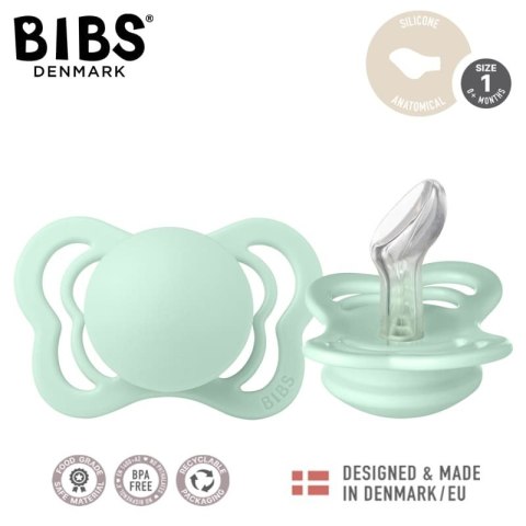 BIBS COUTURE NORDIC MINT S Smoczek ortodontyczny silikonowy BIBS COUTURE NORDIC MINT S Smoczek ortodontyczny silikonowy