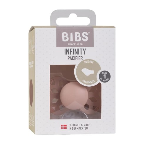 BIBS INFINITY ANATOMICAL BLUSH S Smoczek ortodontyczny silikonowy BIBS INFINITY ANATOMICAL BLUSH S Smoczek ortodontyczny silikonowy