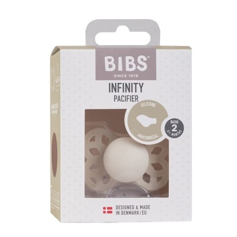 BIBS INFINITY ANATOMICAL IVORY M Smoczek ortodontyczny silikonowy BIBS INFINITY ANATOMICAL IVORY M Smoczek ortodontyczny silikonowy