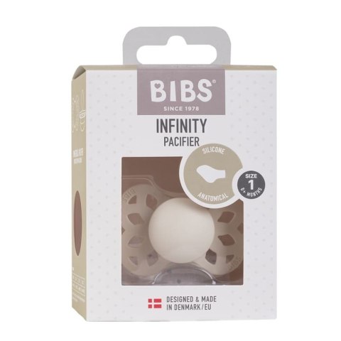 BIBS INFINITY ANATOMICAL IVORY S Smoczek ortodontyczny silikonowy BIBS INFINITY ANATOMICAL IVORY S Smoczek ortodontyczny silikonowy