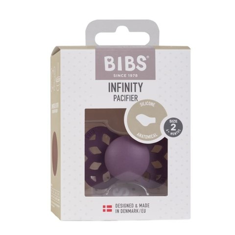 BIBS INFINITY ANATOMICAL MAUVE M Smoczek ortodontyczny silikonowy BIBS INFINITY ANATOMICAL MAUVE M Smoczek ortodontyczny silikonowy