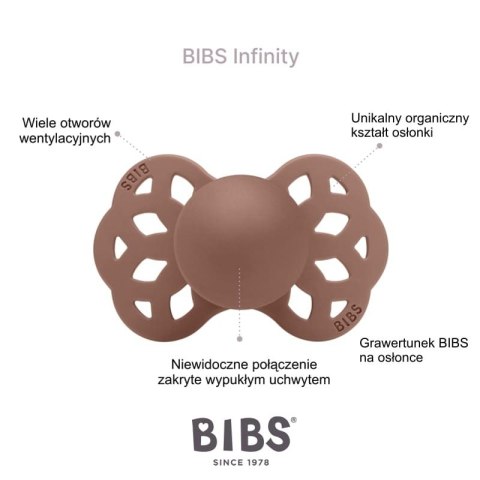 BIBS INFINITY ANATOMICAL SAGE S Smoczek ortodontyczny silikonowy BIBS INFINITY ANATOMICAL SAGE S Smoczek ortodontyczny silikonowy