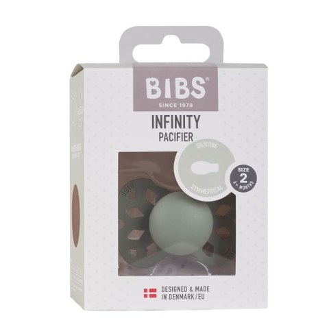 BIBS INFINITY SYMMETRICAL SAGE M Smoczek Symetryczny Silikonowy BIBS INFINITY SYMMETRICAL SAGE M Smoczek Symetryczny Silikonowy