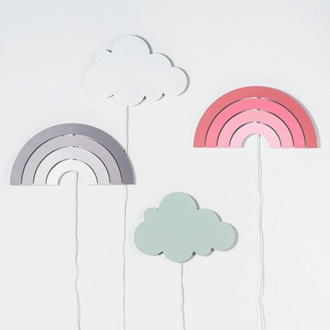 Jollein lampa nocna do pokoiku RAINBOW Grey Jollein lampa nocna do pokoiku RAINBOW Grey