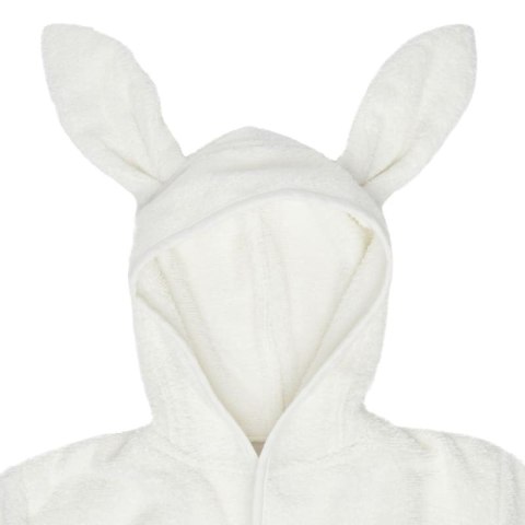Jollein szlafroczek niemowlęcy z kapturem 1-2 lata Króliczek RABBIT FROTTE IVORY Jollein szlafroczek niemowlęcy z kapturem 1-2 lata Króliczek RABBIT FROTTE IVORY