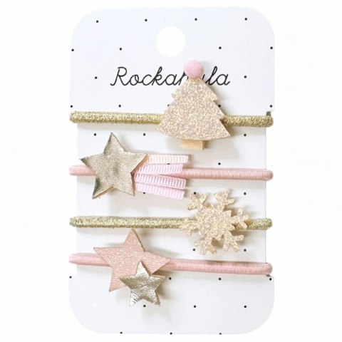 Rockahula Kids gumki do włosów dla dziewczynki 4 szt. Frosted Shimmer Xmas Tree Rockahula Kids gumki do włosów dla dziewczynki 4 szt. Frosted Shimmer Xmas Tree