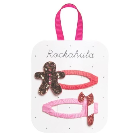 Rockahula Kids spinki do włosów dla dziewczynki 2 szt. Gingerbread And Candy Cane Rockahula Kids spinki do włosów dla dziewczynki 2 szt. Gingerbread And Candy Cane