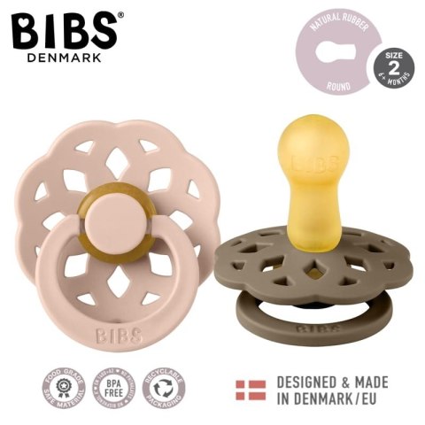 BIBS BOHEME 2-PACK DARK OAK & BLUSH M Smoczek Uspokajający kauczuk Hevea BIBS BOHEME 2-PACK DARK OAK & BLUSH M Smoczek Uspokajający kauczuk Hevea